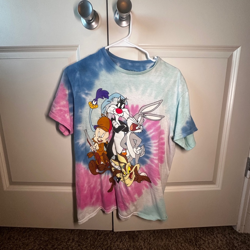 Warner Bros. Kids T-Shirt with Cartoon Characters - Blue and Pink